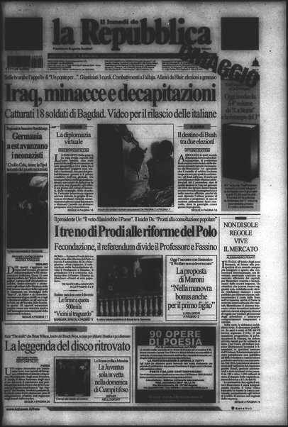 Il lunedì de La repubblica